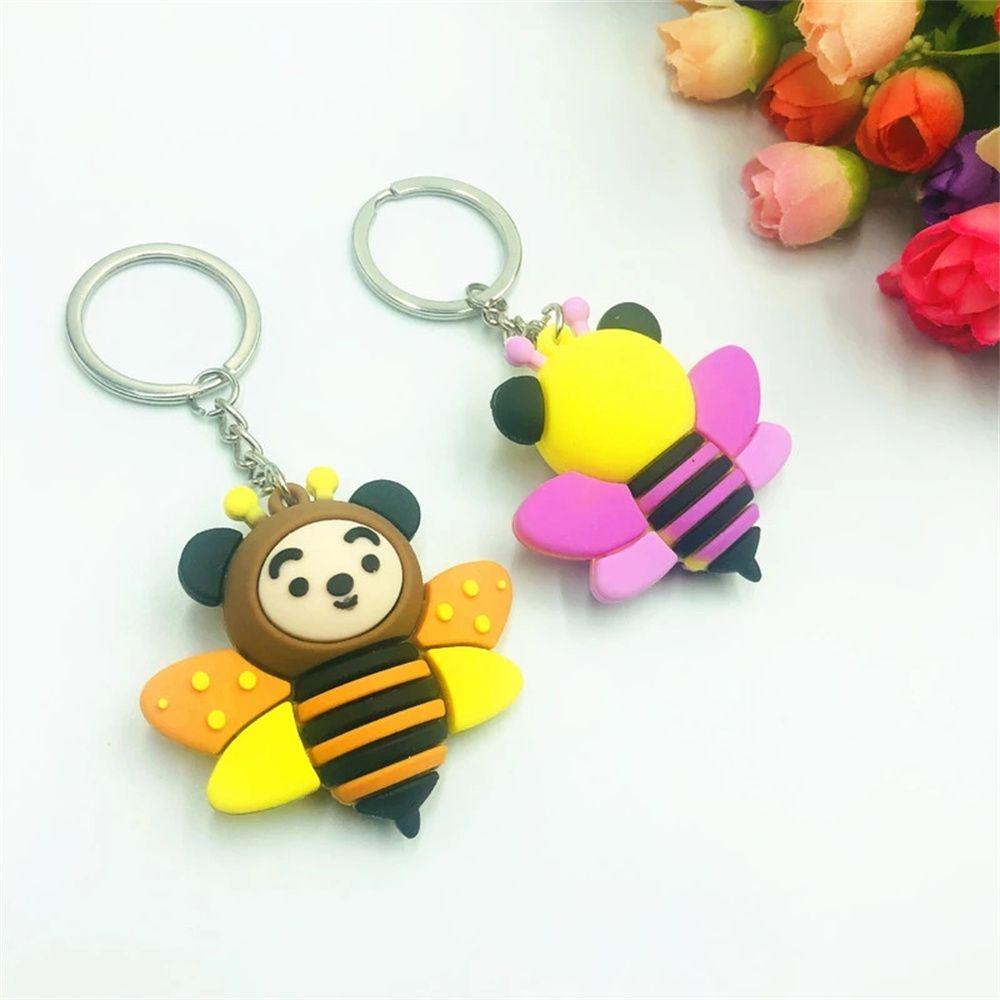 Móc Khóa Hình Chú Ong Nhỏ Xinh Trang Trí Nội Thất Giá Đỡ