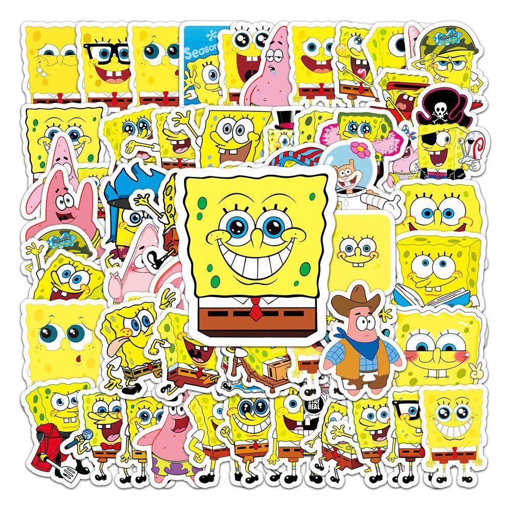 Set 60 Sticker SpongeBob Dán Trang Trí Đa Ứng Dụng