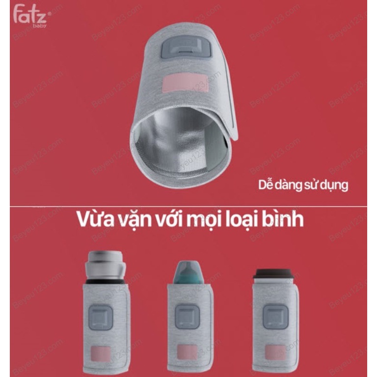 READY 1 - Túi vải ủ ấm bình sữa giữ nhiệt bình sữa Fatz / Dụng cụ hâm sữa du lịch cầm tay FatzBaby - FB3101TN