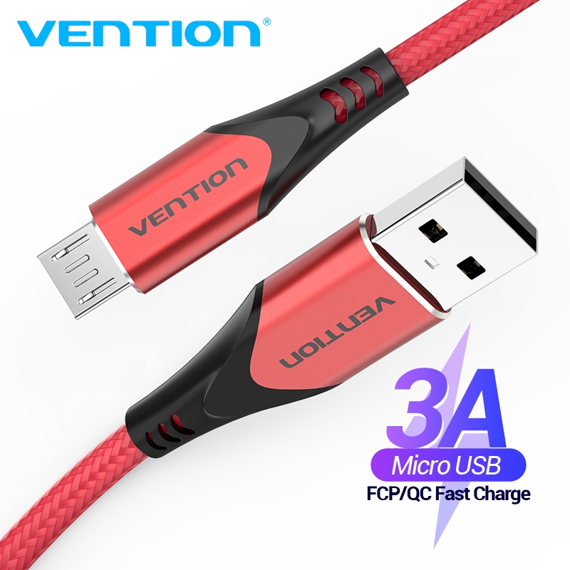 Cáp Sạc VENTION Đầu Cắm Micro USB Dài 1M Cho Điện Thoại Android