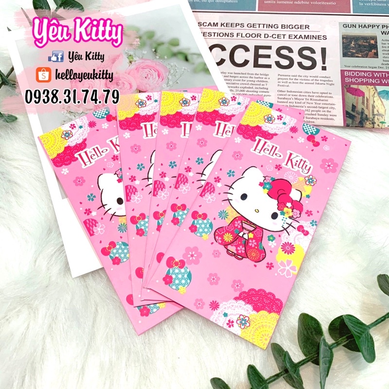SET 5 BAO LÌ XÌ HELLO KITTY
