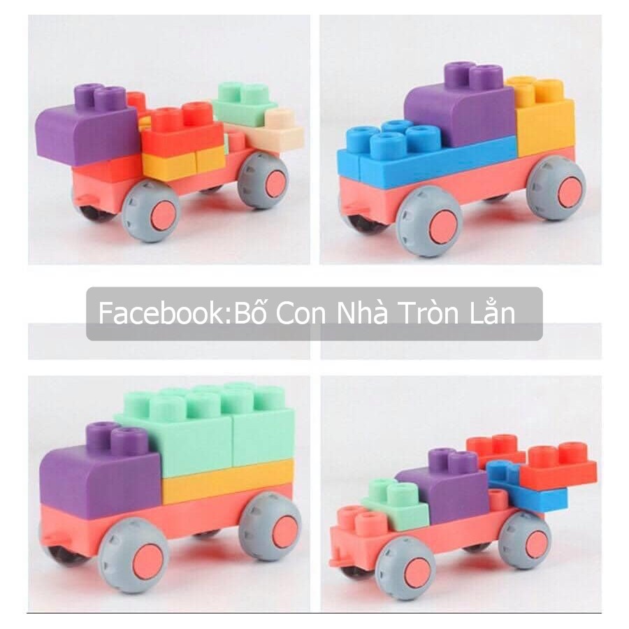 BỘ XẾP HÌNH DẺO - LEGO SILICON LOẠI TO - Lego silicon siêu dẻo