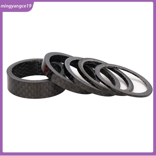 Vòng Đệm Cổ Tay 3k Bằng Sợi Carbon 28.6 Cho Phuộc Trước Xe Đạp Leo Núi
