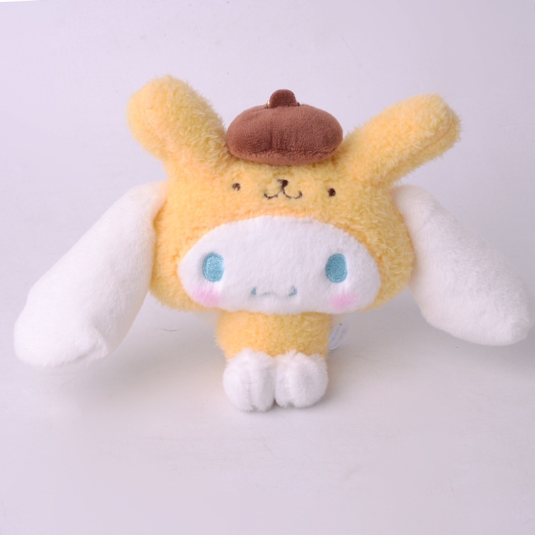 SANRIO Móc Khóa Hình Búp Bê Kuromi Melody Purin Pochacco Nhồi Bông Đáng Yêu