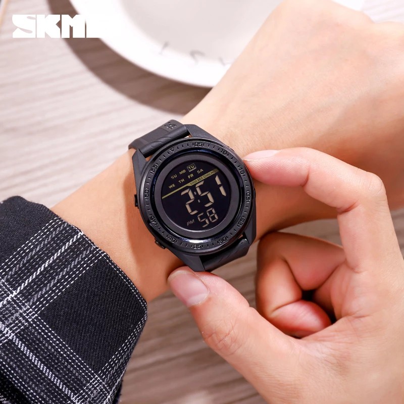 Đồng Hồ Điện Tử Đa Năng SKMEI Top 1638 Với 5 Thanh Đèn LED
