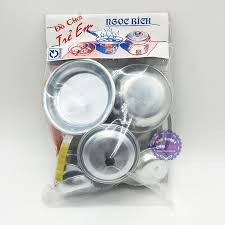 BỘ BẾP NHÔM CHO BÉ - TRÒ CHƠI GIA ĐÌNH - NHẬP VAI