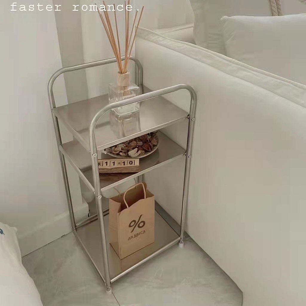 SẴN Kệ DECOR inox bày đồ cá nhân, mỹ phẩm, nước hoa sang trọng khung inox cao cấp