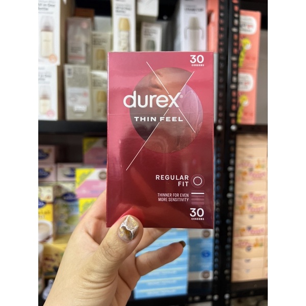 Bao cao su Durex đỏ hộp 30 chiếc nội địa úc