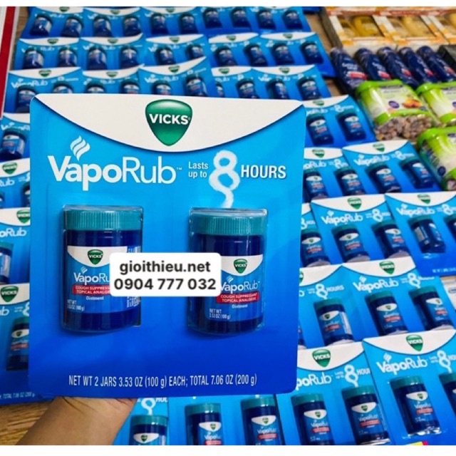 Dầu bôi ấm ngực Vicks VapoRub, hũ 100g của Mỹ