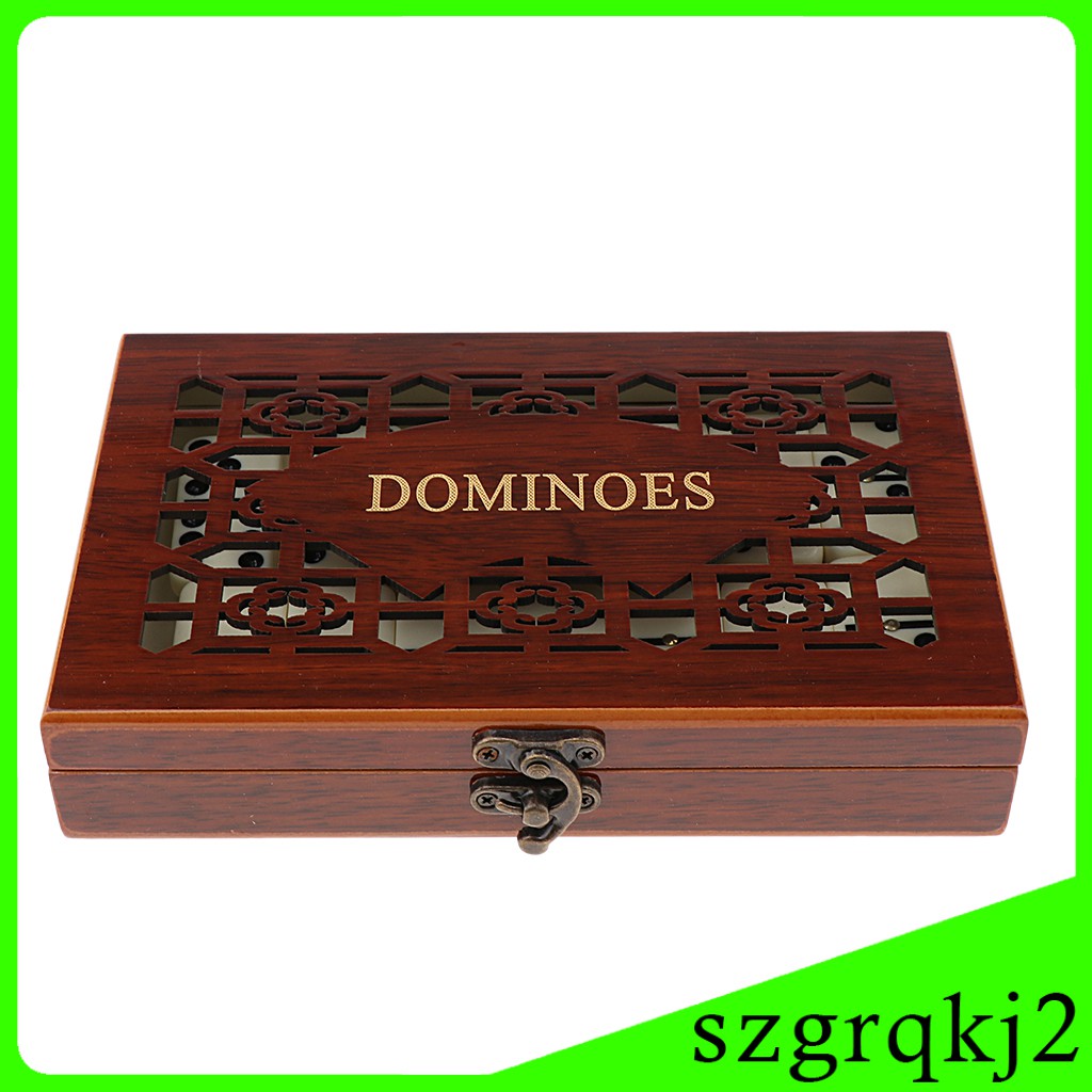 Hộp Gỗ Gồm 28 Quân Bài Domino Kèm Hộp Gỗ