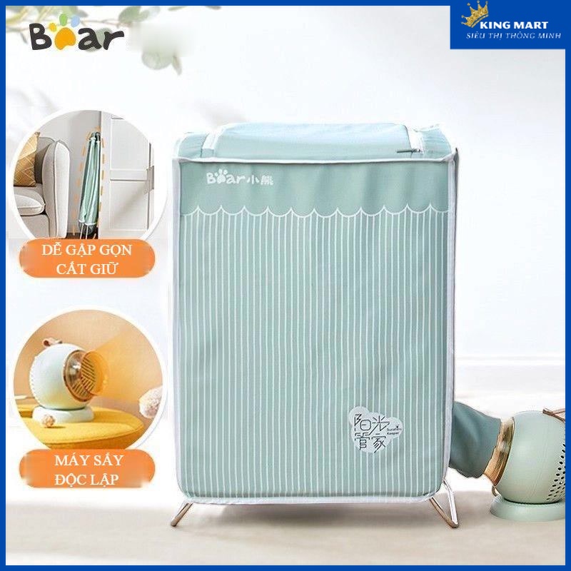 TỦ SẤY QUẦN ÁO ĐA NĂNG BEAR HGJ-B08M1, SẤY ĐA MỌI LOẠI QUẦN ÁO, DUNG TÍCH LỚN 75L [ KING MART Siêu Thị Thông Minh ]