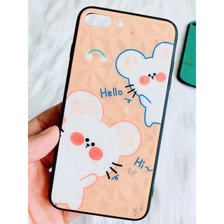 Ốp lưng iphone 7 plus/8 plus vân kim cương cao cấp