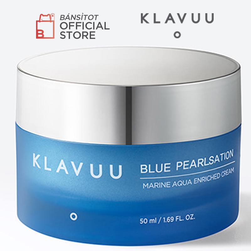 Kem dưỡng KLAVUU BLUE ngọc trai kiềm dầu PEARLSATION Marine Aqua Enriched Cream 50ml