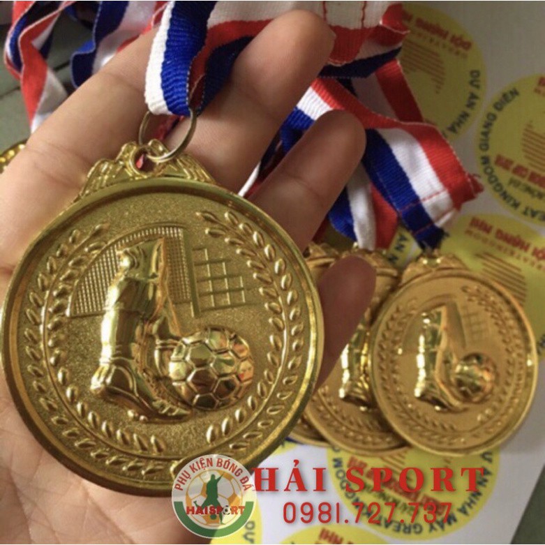 Huy chương cầu lông -Vàng, Bạc, Đồng -Huy chương kim loại -Cầu lông, Bóng đá