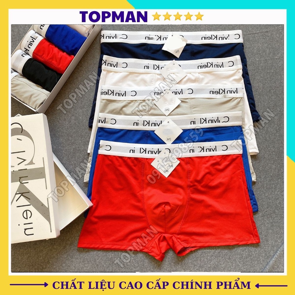 Quần lót nam thun lạnh Cal siêu phẩm - Sịp xì đùi nam boxer sexy mềm mịn, thoáng mát | TOPMAN