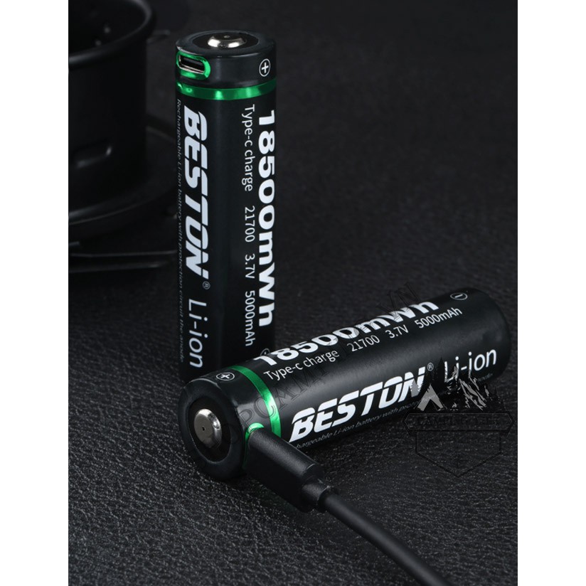 Beston Pin 21700 lithium sạc cổng sạc Type-c 5000mAh 77C-50