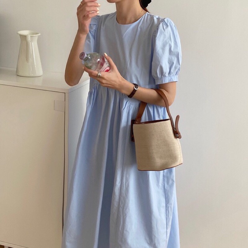 Váy babydoll dáng maxi basic đơn giản thanh lịch nữ tính