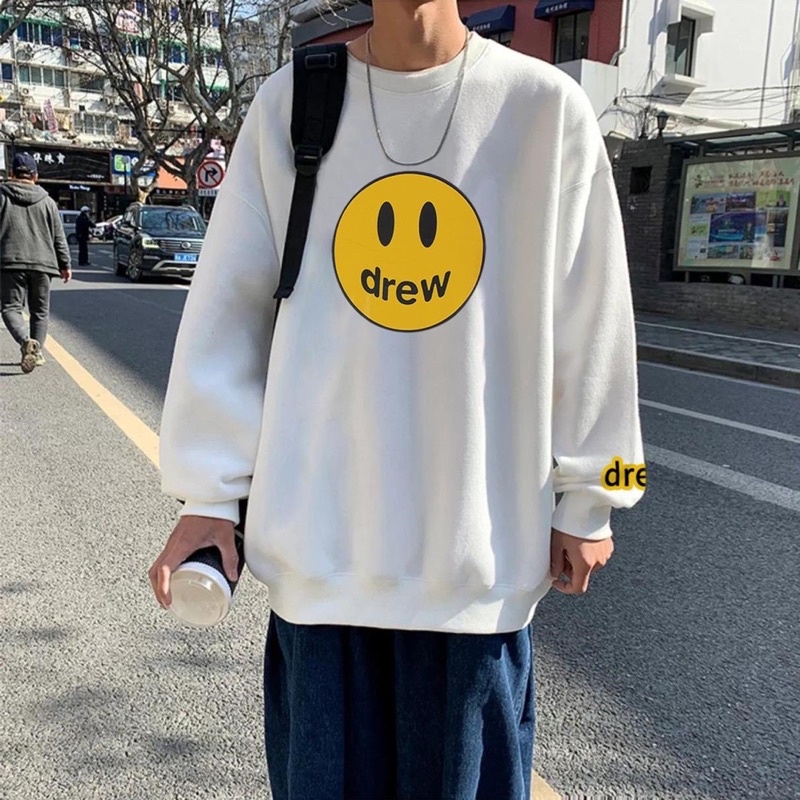 Áo Hoodie Drew nam nữ, áo sweater Chất nỉ bông dầy dặn , form rộng under Hà Nội Nam Nữ Unisex - In Hình Local Brand