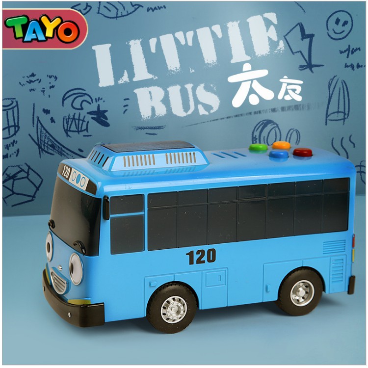 Xe buýt Tayo cỡ lớn có đèn và âm thanh đồ chơi trẻ em Tayo the little Bus đồ chơi trẻ em