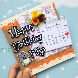 Thiệp thiết kế Scrapbook