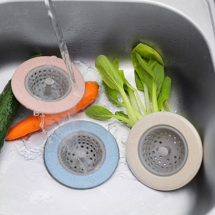Đồ chặn, lọc rác bồn rửa chén bát, nhà tắm - Chất liệu Silicone - Ngăn tắc cống hiệu quả
