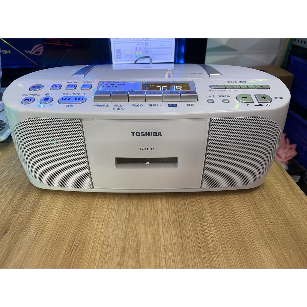 ĐÀI RADIO CASSETTE, CD Toshiba TY-CDH7 NHẬT BẢN