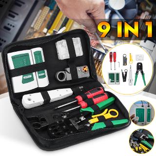 LAN Network Hand Tool Cable Tester Crimp Crimper Plier Kit Cat5 RJ45 RJ11 RJ45