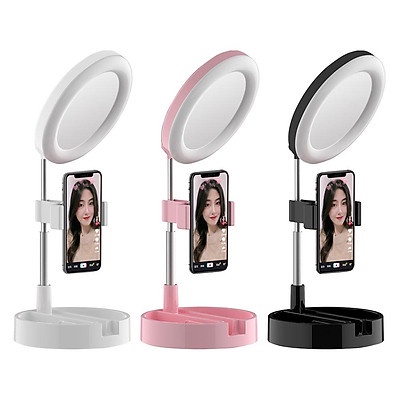 Đèn Live Stream kiêm Gương Trang Điểm Makeup Lamps G3,, để bàn, 3 chế độ ánh sáng