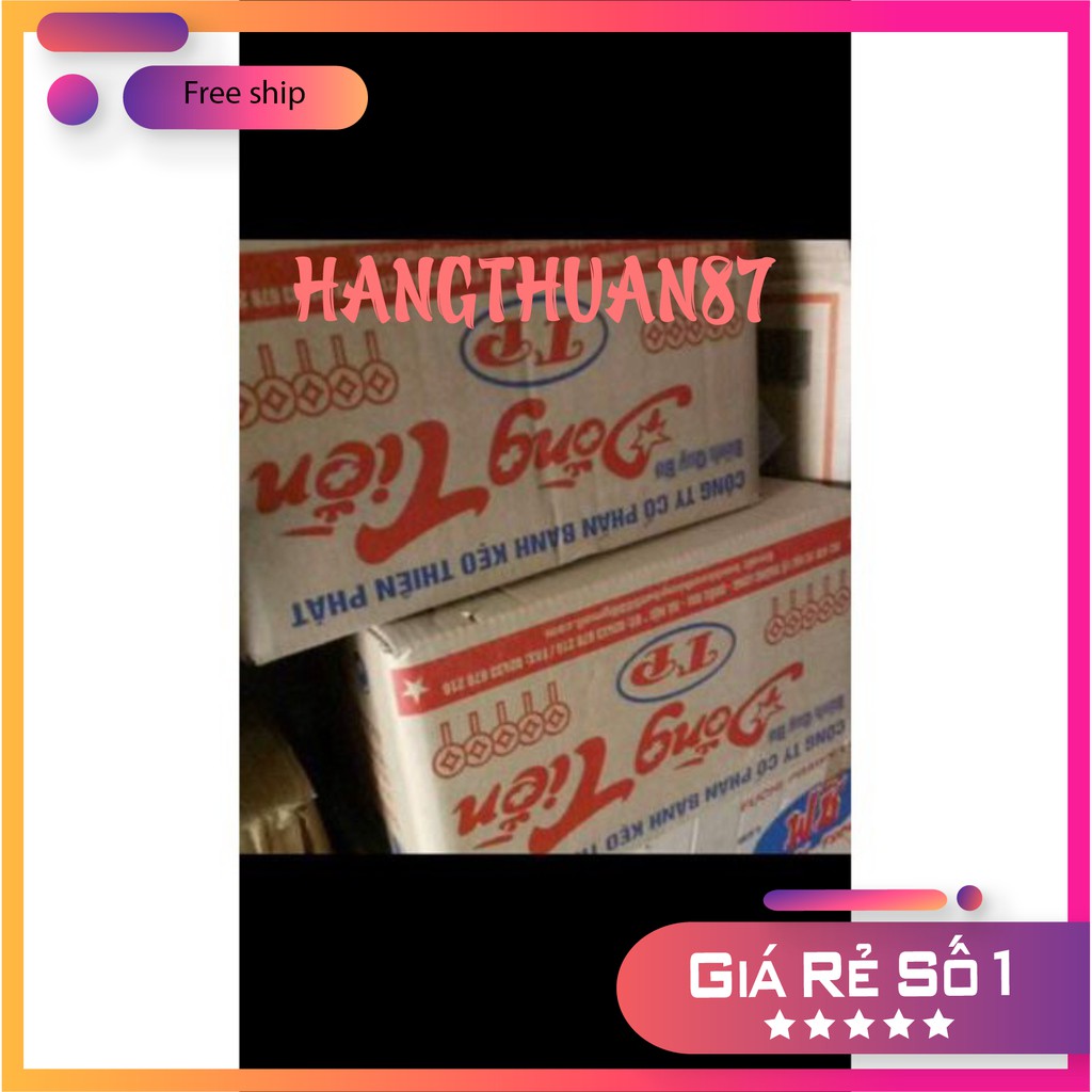 Freeship 50k Sỉ 1 Thùng 120 Gói Bánh Đồng Tiền