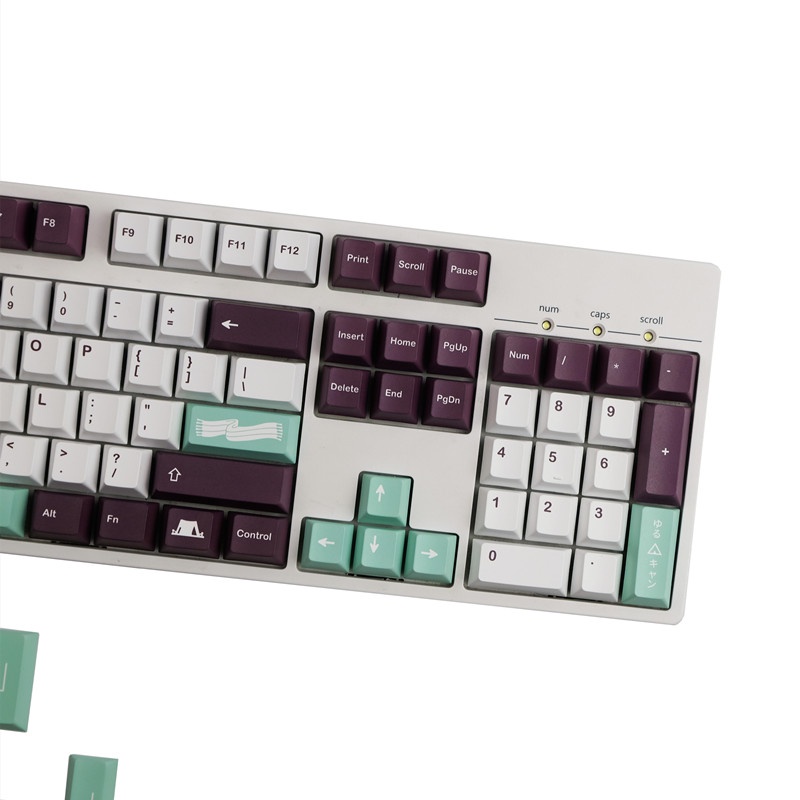 GMK Yuru keycaps, 142 phím keycaps Cherry Profile DYE-SUB Cá nhân hóa GMK Keycaps cho bàn phím cơ