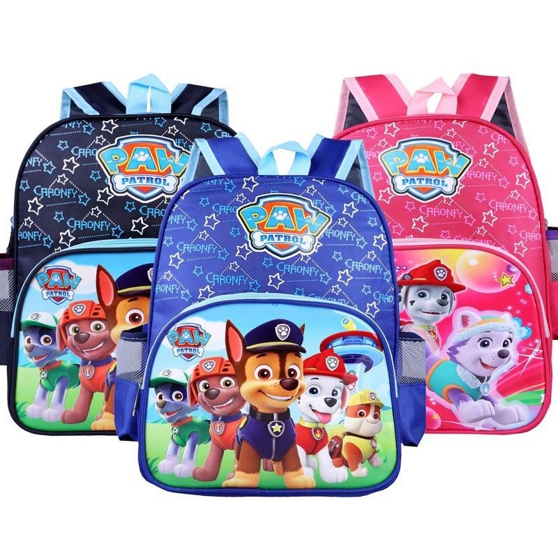 Ba lô cho bé Balo đội chó cứu hộ Paw Patrol cho bé trai bé gái màu hồng siêu nhẹ mầm non
