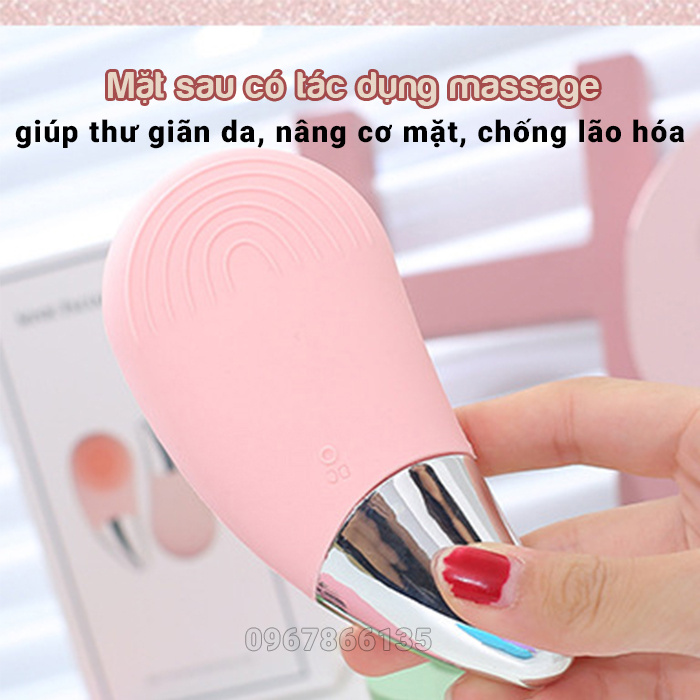 Máy rửa mặt Sonic Facial Brush cao cấp massage, nâng cơ mặt, làm sạch sâu,…