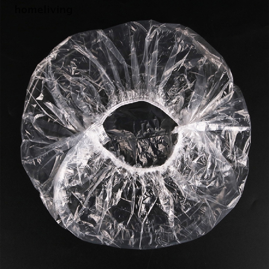 Set 100 Mũ Tắm Trùm Đầu Co Giãn Trong Suốt Dùng Một Lần Đa Ứng Dụng