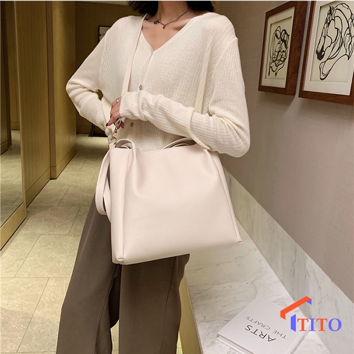 Túi tote công sở kẹp nách đeo vai da thời trang cao cấp giá rẻ - TiTo Shop