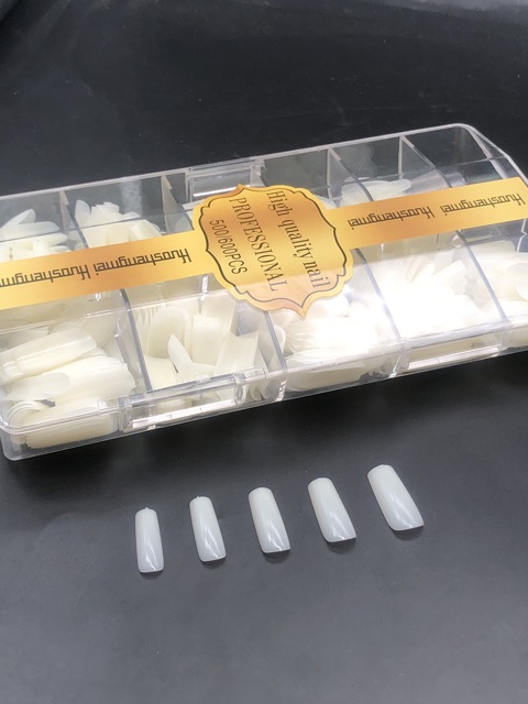 Móng up hsm phiên bản mới phom móng chuẩn sổ lẻ 5.6.7.8.9 hộp 500 pcs