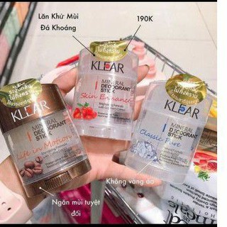 Lăn khử mùi đá khoáng klear