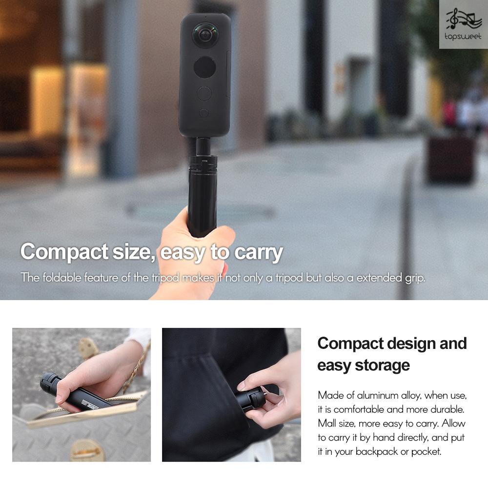 Giá Đỡ Ba Chân Bằng Hợp Kim Nhôm Có Thể Gấp Gọn 1 / 4 Inch Cho Insta360 ONE / ONE X / EVO / GO Camera | BigBuy360 - bigbuy360.vn