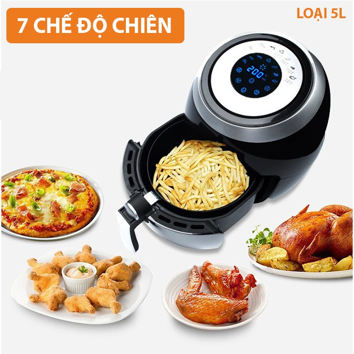 Nồi chiên không dầu AIR FRYER - Nồi Chiên Nướng đa năng, chiên,nướng, làm bánh, rã đông,.. tiện dụng