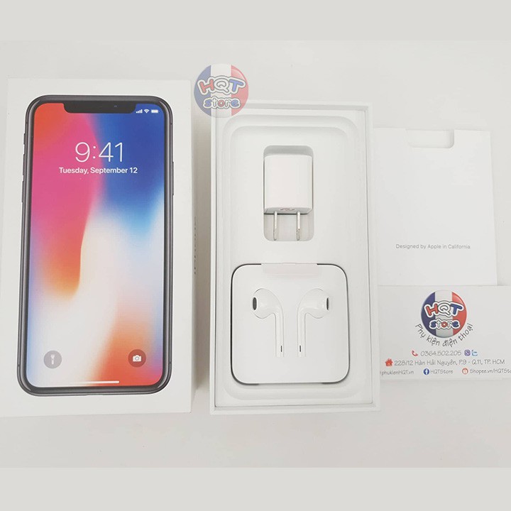 Fullbox hộp phụ kiện zin IPhone X chính hãng theo máy