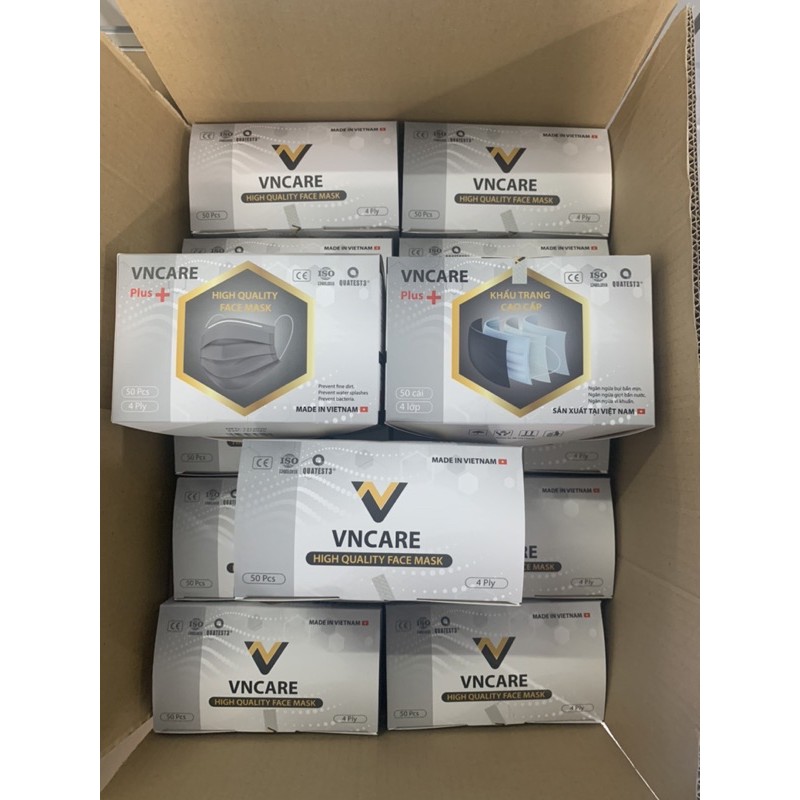[Mã FAMAYFA2 giảm 10K đơn 50K] Combo 3 hộp khẩu trang màu xám VNCARE (Chính hãng) | BigBuy360 - bigbuy360.vn