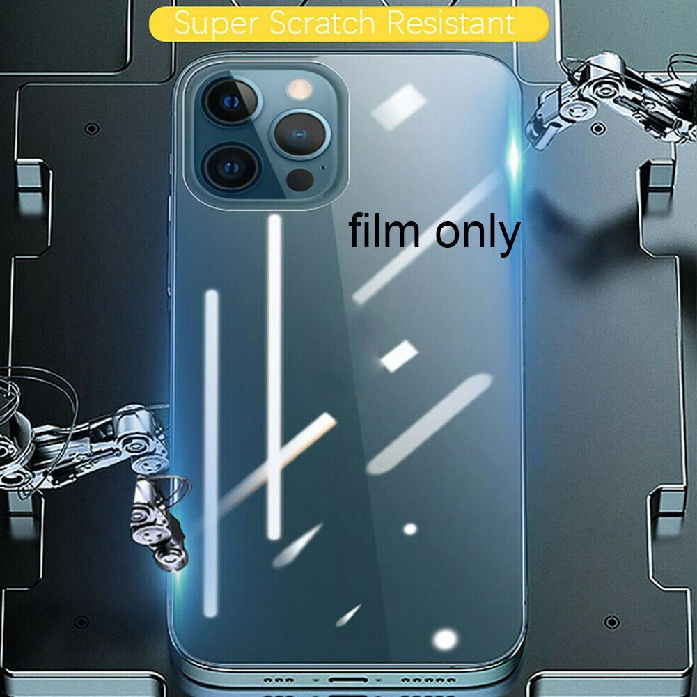 Màu Sắc Kính Cường Lực Bảo Vệ Mặt Sau Dành Cho iPhone 12 Pro Max 11 R9S8