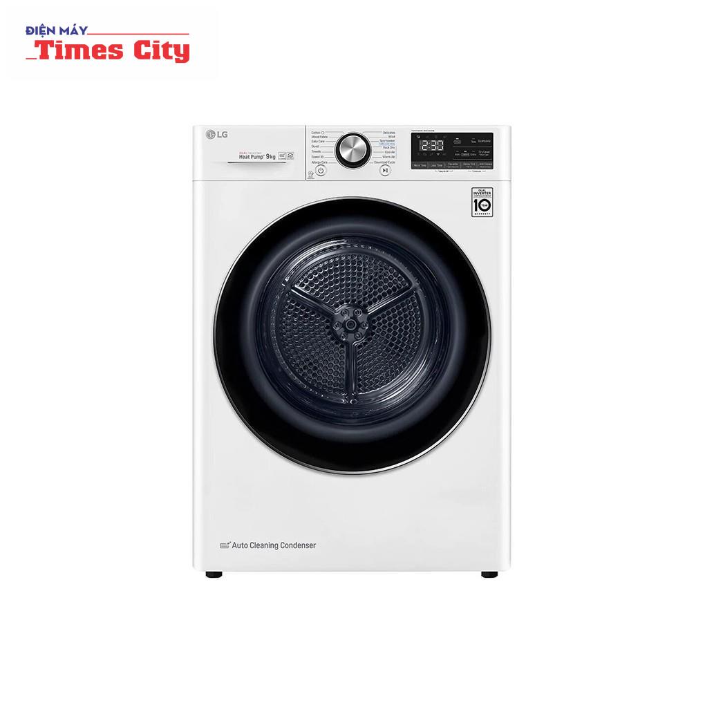 Máy sấy bơm nhiệt LG 9 Kg DVHP09W
