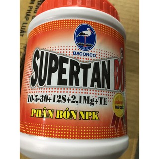 Phân bón lá SUPERTAN ĐỎ 10-5-30-12S+2.1Mg+Te lọ 700gr