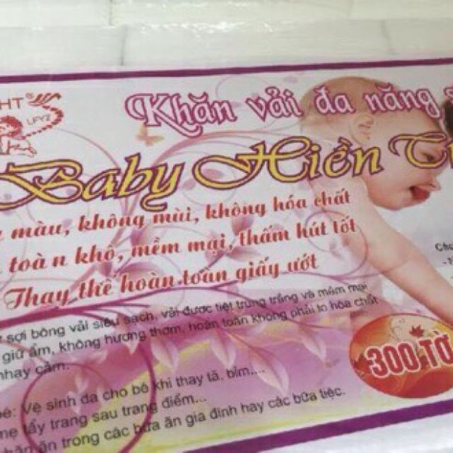 Khăn vải khô đa năng Hiền Trang  khoảng 160 tờ