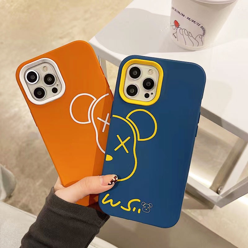 Ốp Điện Thoại Silicon TPU Mềm Chống Sốc In Hình Gấu Cho iPhone 14 13 12 11 Pro Promax 6 6S 7 8 Plus X XR XSMax SE