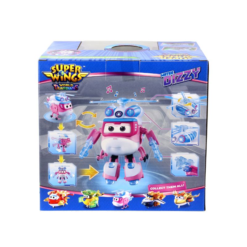 Đồ Chơi SUPERWINGS Robot Biến Hình Siêu Vệ Binh Dizzy Lốc Xoáy Có Đèn Và Âm Thanh YW760924