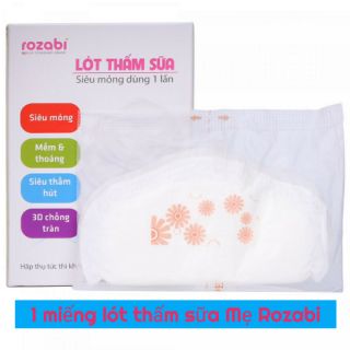 Tách hộp - 1 miếng lót thấm sữa Mẹ Rozabi dùng 1 lần
