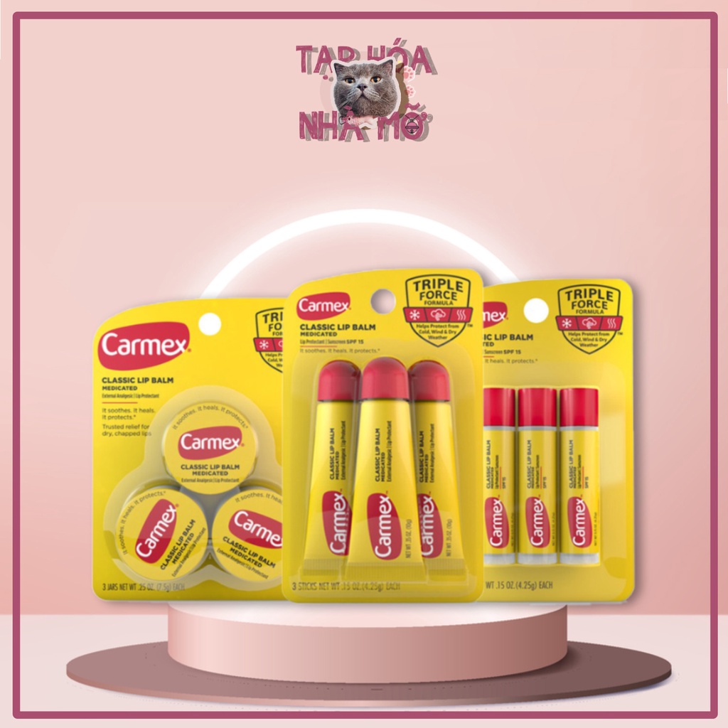 [TẶNG MẶT NẠ MÔI] Son Dưỡng Môi CARMEX