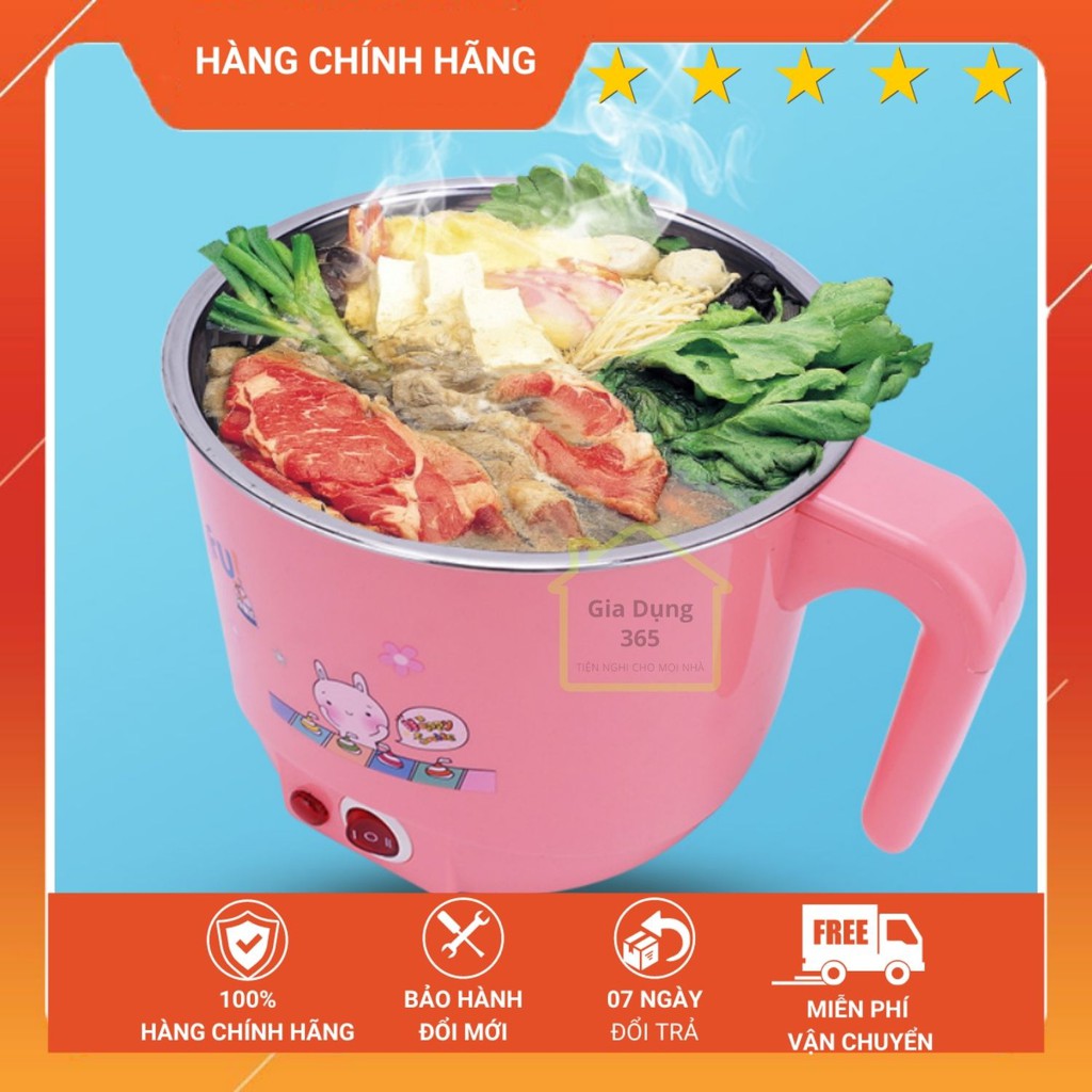 Ca Nấu Mì, Nồi Lẩu Mini, Hâm Nóng Thức Ăn Siêu Tốc Đa Năng, Ca Điện Nấu Mì Tôm - Nấu Lẩu Siêu Tốc Mini