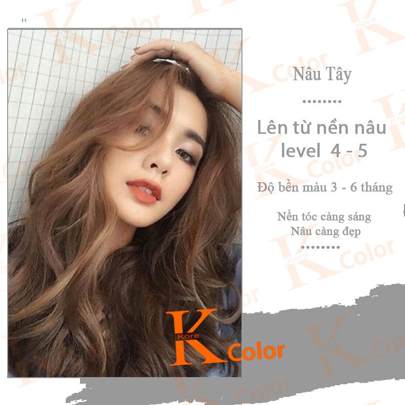 Thuốc nhuộm tóc Nâu Tây KoreColor